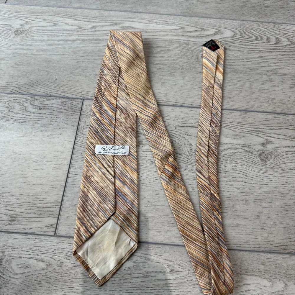 Robert Talbott Tie Hand Sewn 1960's Phil Fairchild | multicolor | 54